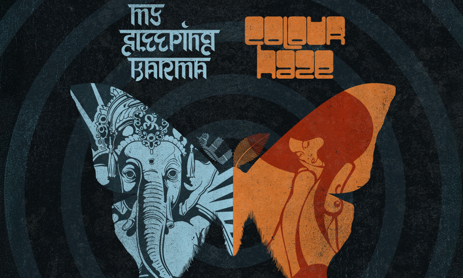 Plakat für das gemeinsame Konzert von Coloourhaz und My sleeping Karma