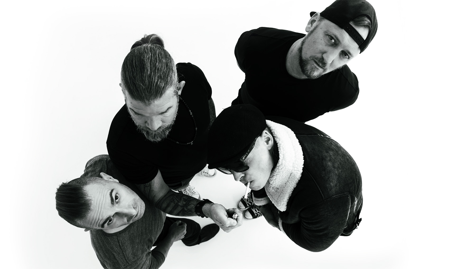 Die vier Musiker der Südtiroler Band Frei.Wild