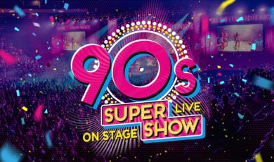 Plakat für die 90s Supershow