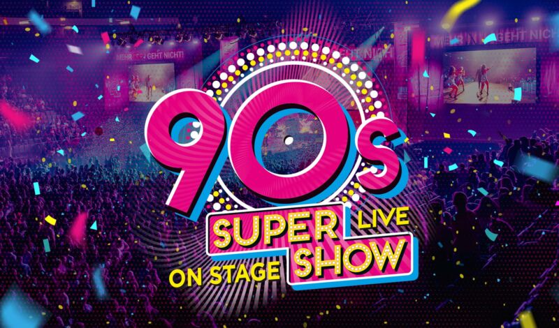 Plakat für die 90s Supershow