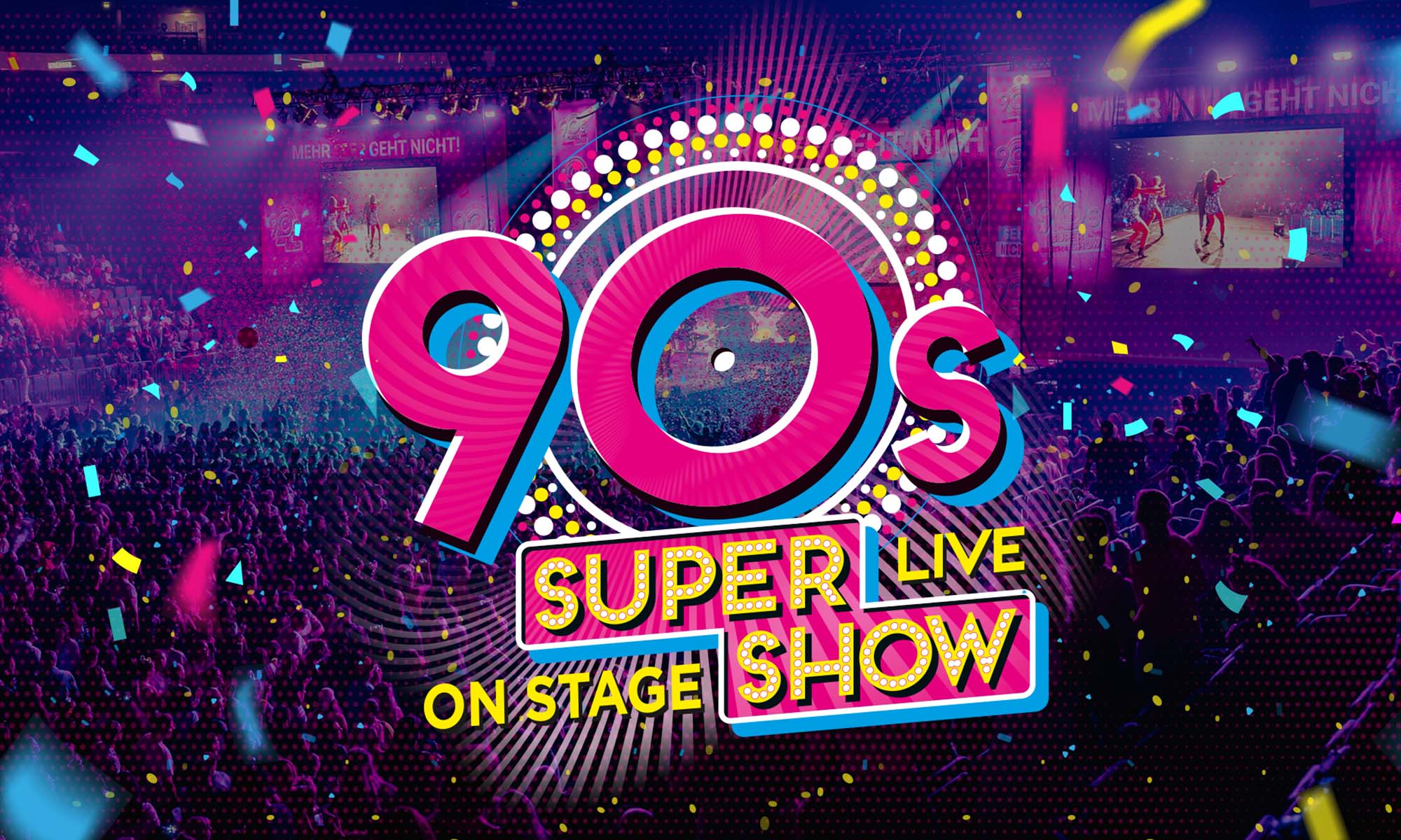Plakat für die 90s Supershow