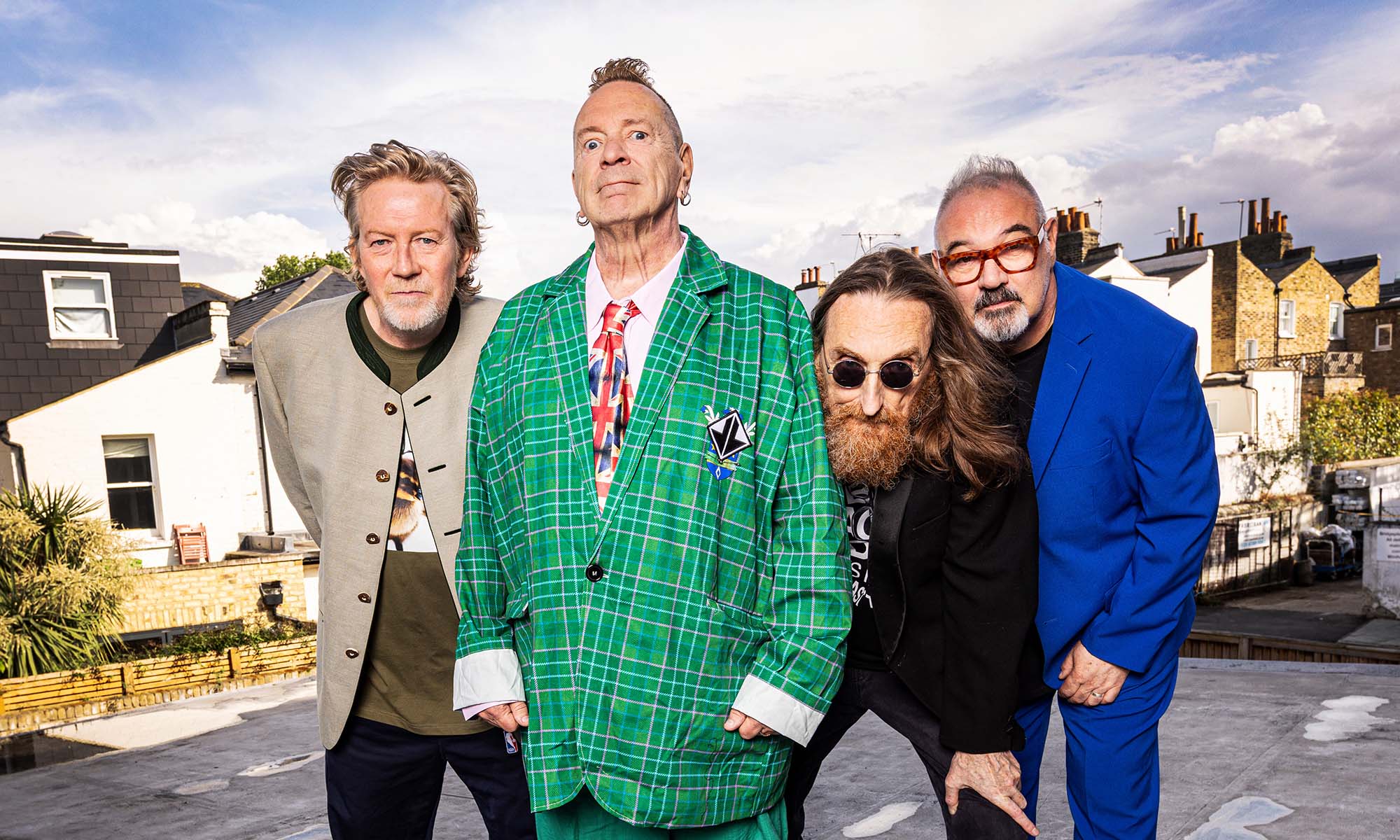 John Lydon und weitere Musiker der Band Public Image Ltd