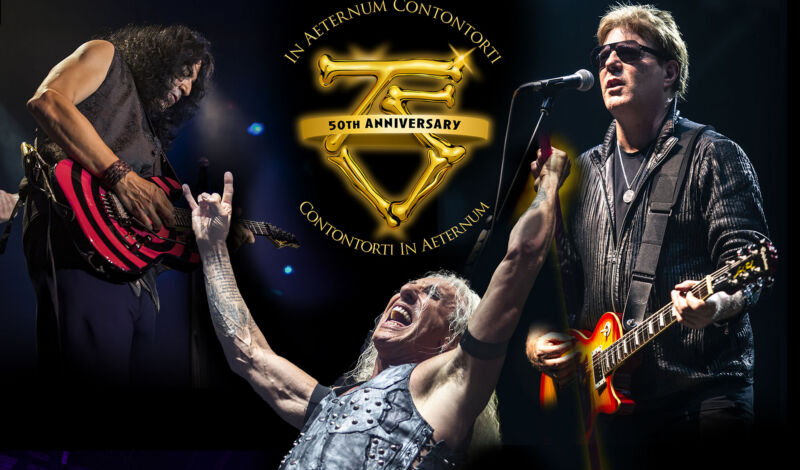 Tourposter für die Konzerte der Heavy-Metal-Band Twisted Sister im Jahr 2026