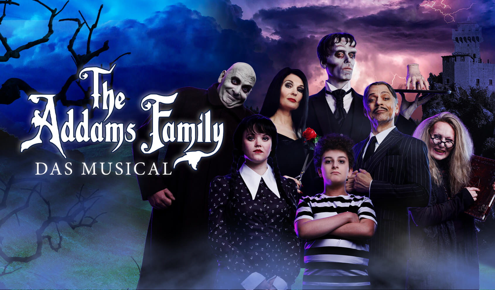 Titelbild des Musicals "Addams Family - das Musical"