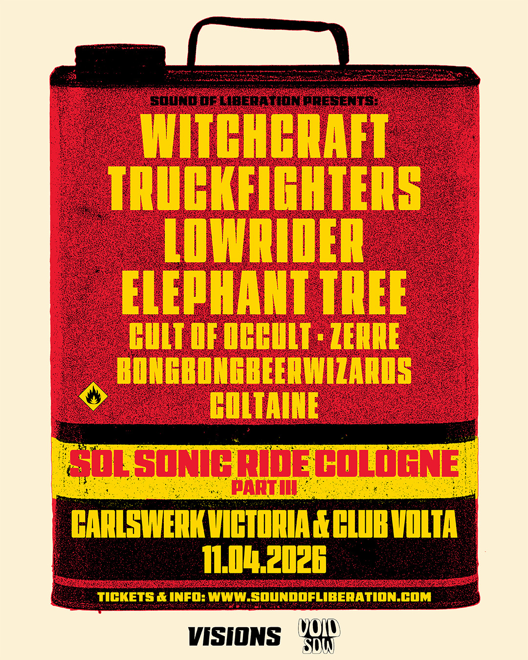 Plakat für das Festival Sol Sonic Ride Cologne 2026