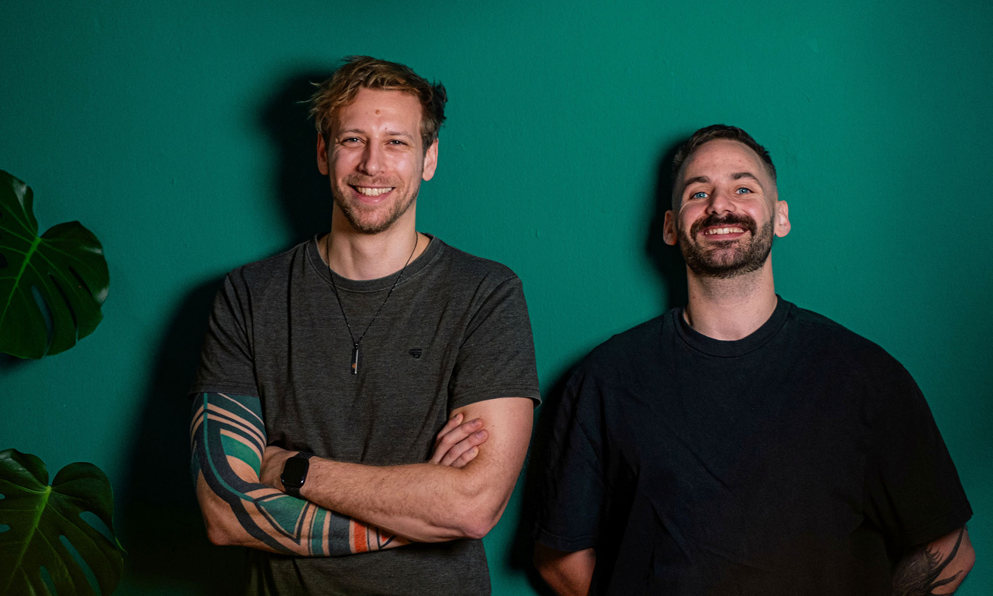 Josch Kliemann und Christoph Wellbrock, Betreiber des Podcasts Geschichten aus dem Altbau