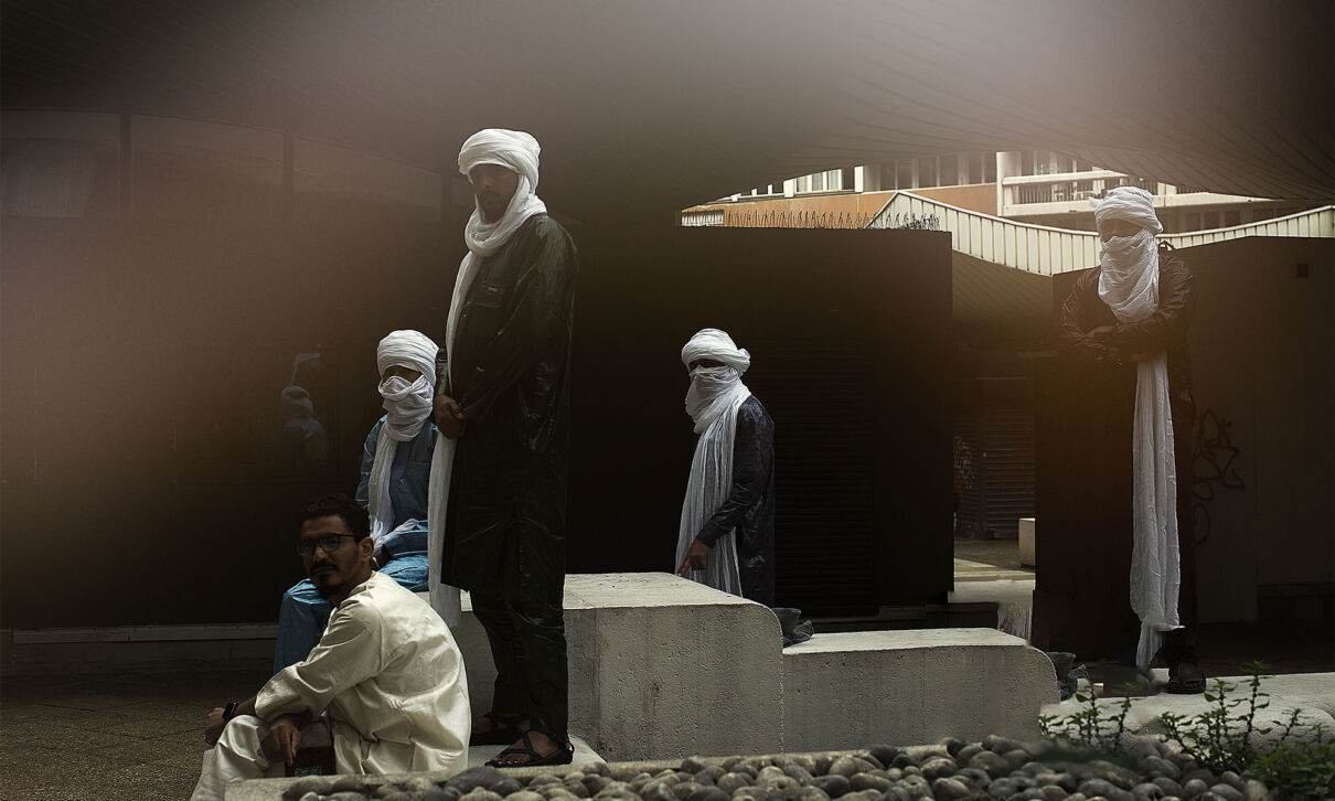 Die Tuareg-Musiker der Band Imarhan