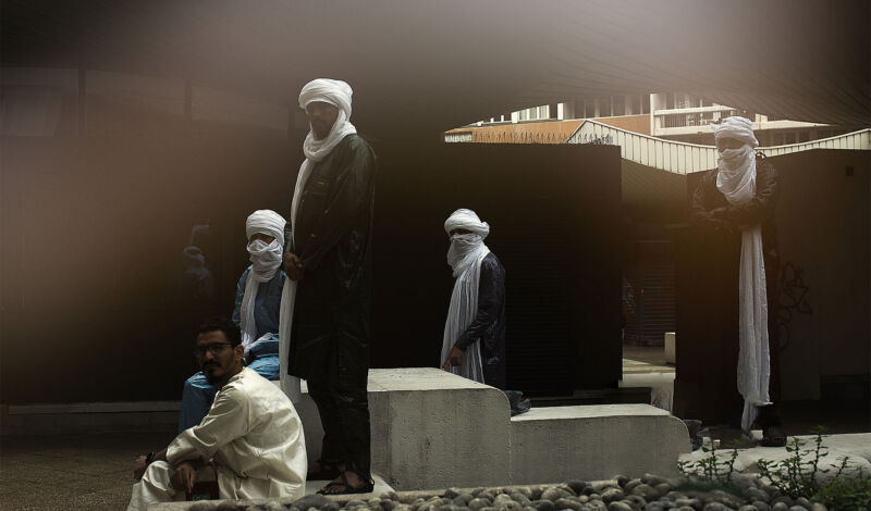 Die Tuareg-Musiker der Band Imarhan