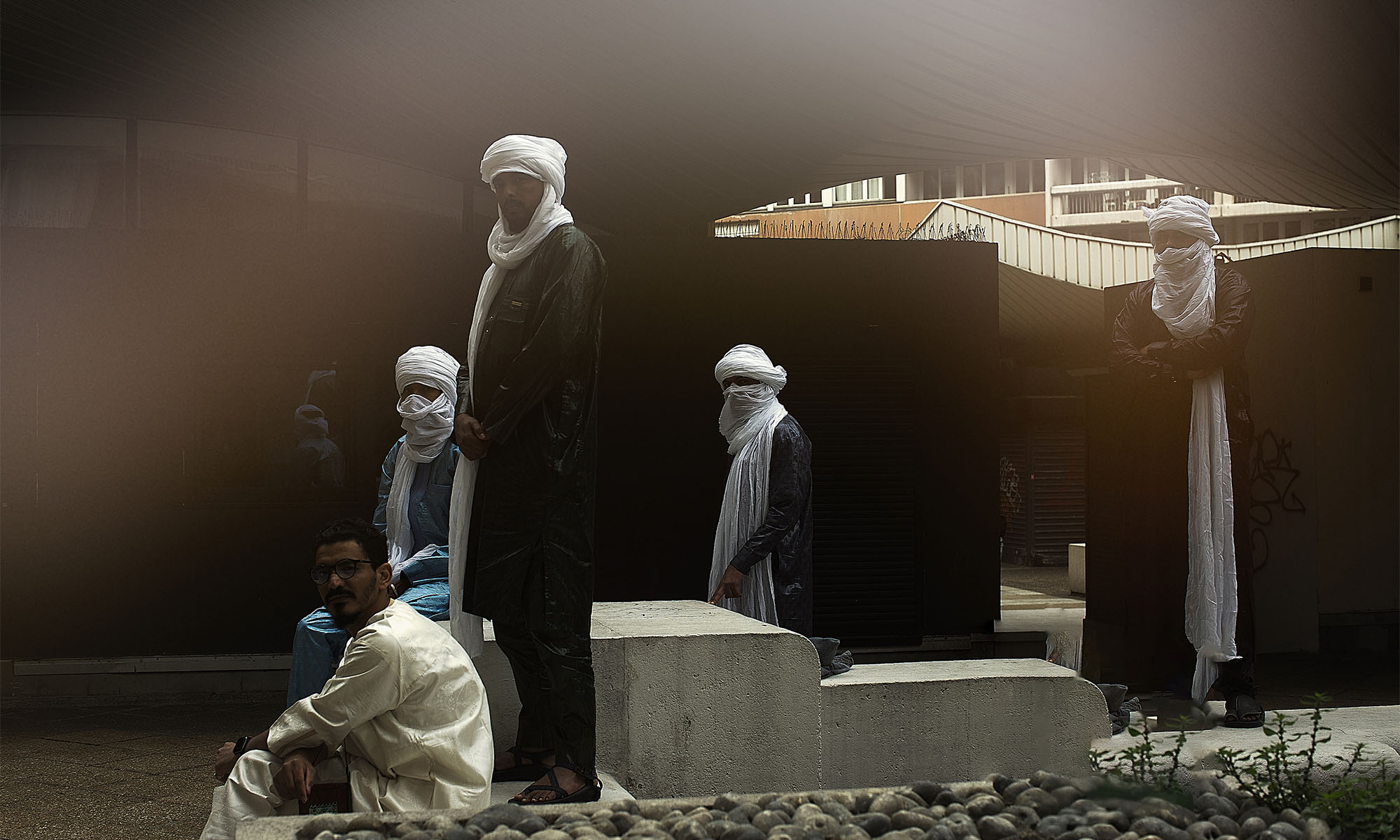 Die Tuareg-Musiker der Band Imarhan