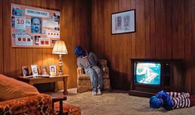 Eine Szenerie in der Schau "Serienkiller - die True-Crime-Ausstellung"