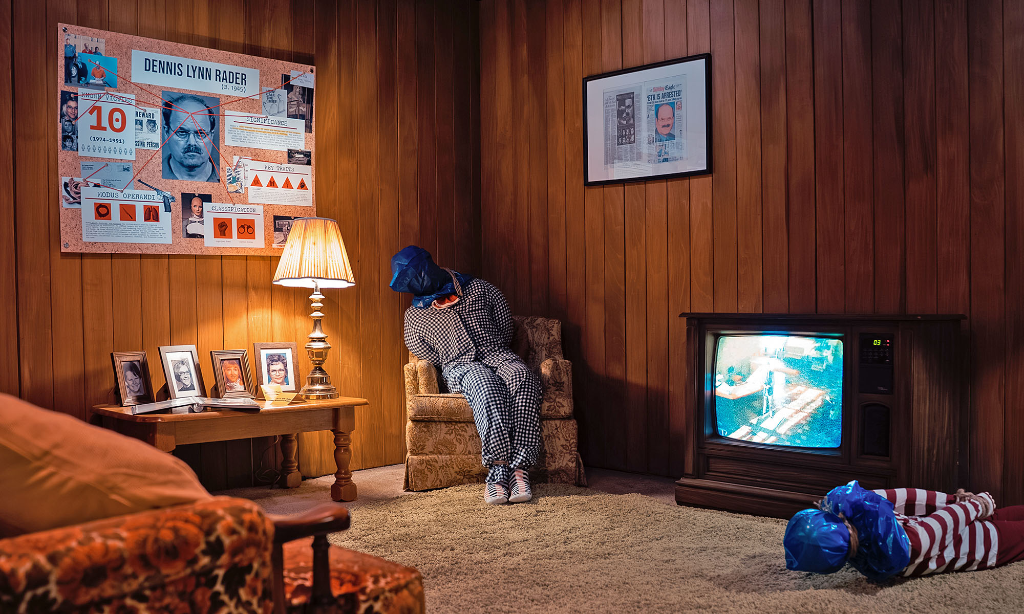 Eine Szenerie in der Schau "Serienkiller - die True-Crime-Ausstellung"