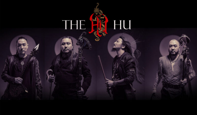 Plakat für eine Tour der mongolishcen Heavy-Metal-Band The Hu