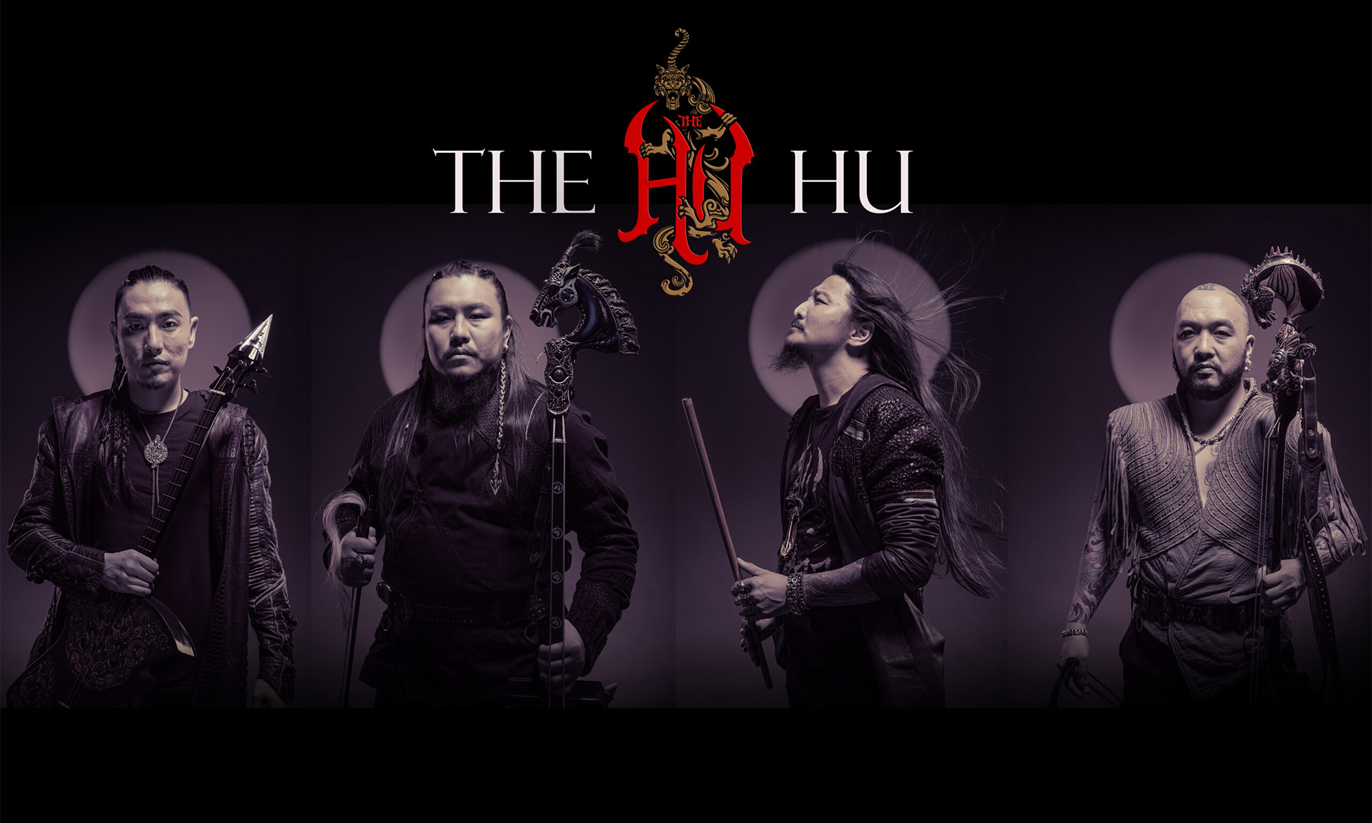 Plakat für eine Tour der mongolishcen Heavy-Metal-Band The Hu