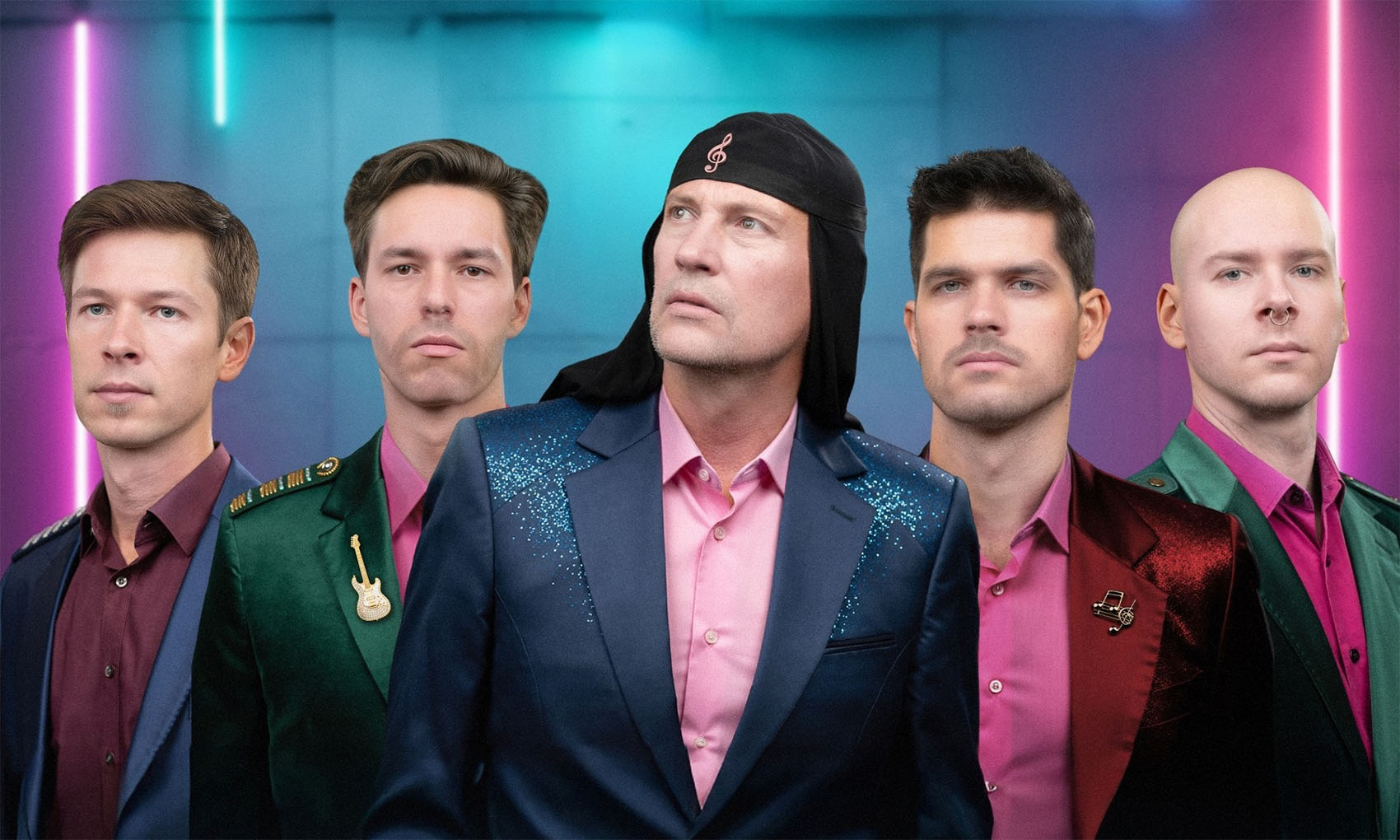 Musiker der slowenischen Band Laibach