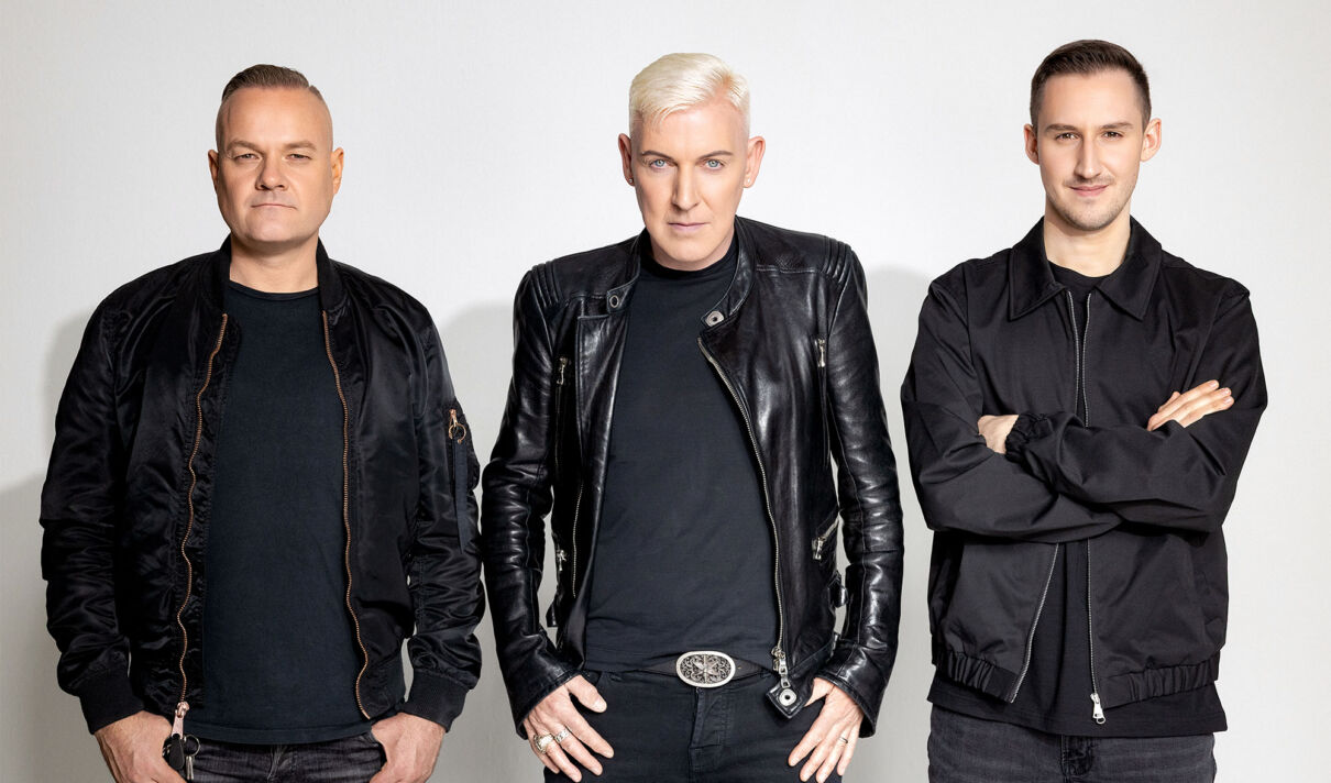 Jay Frog, H.P. Baxxter und Marc Blou von der duetschen Techno- und Raveband Scoter