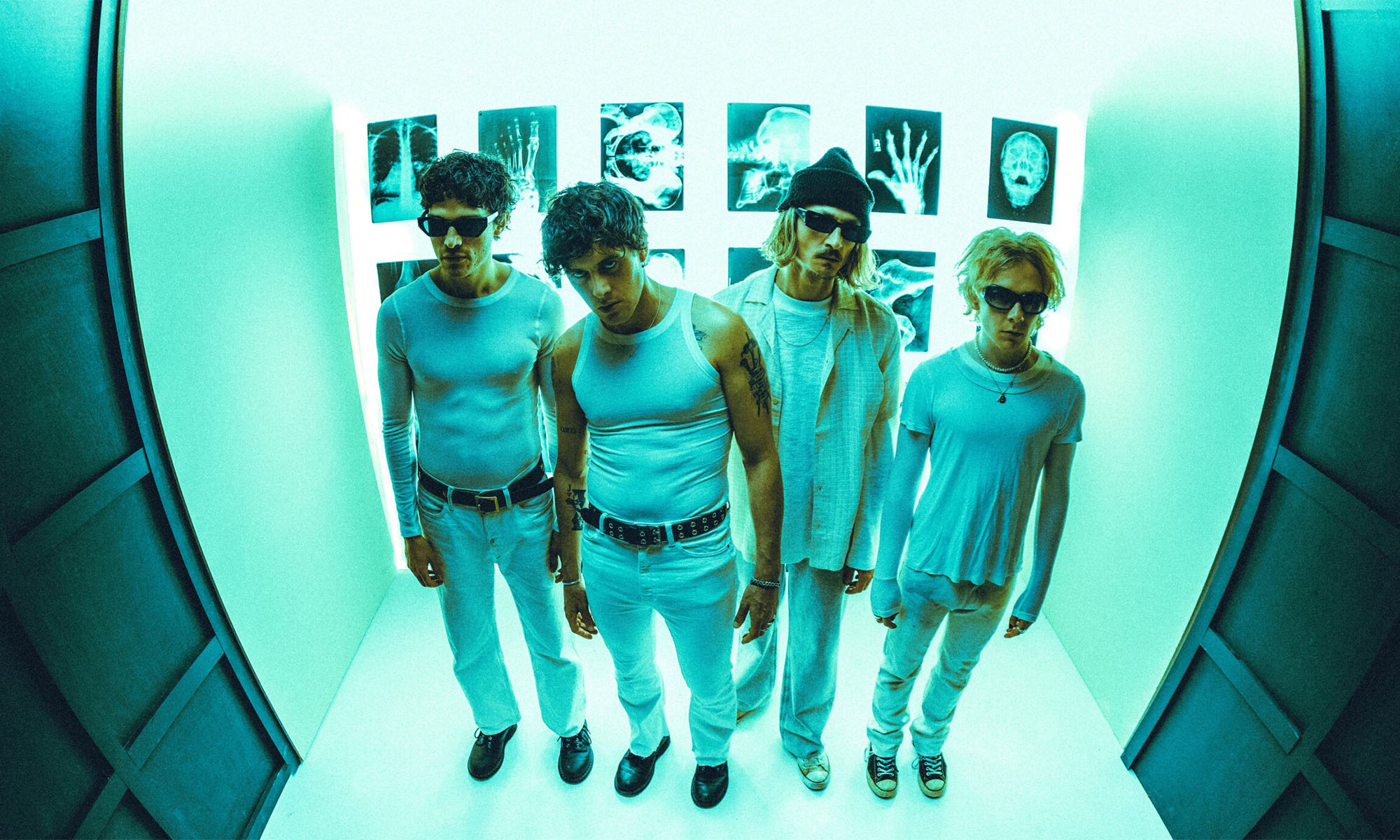 Die Musiker der britischen Indierockband Leap