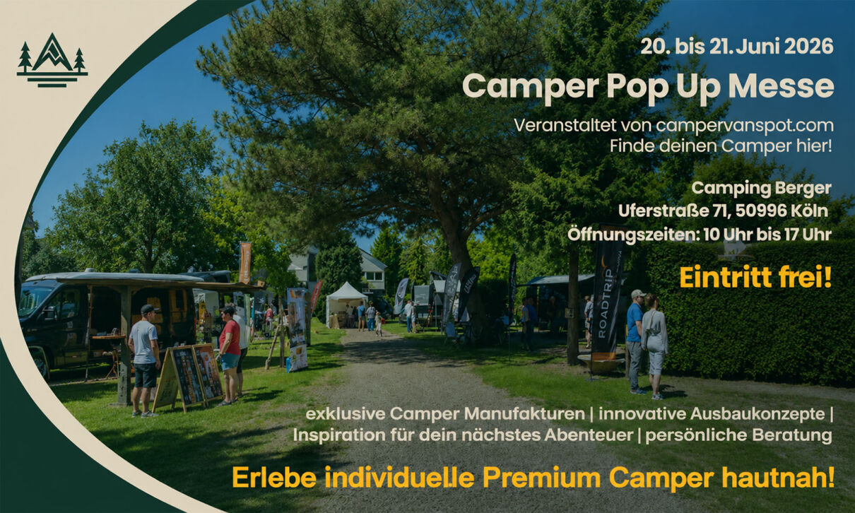 Flxer für die Camper Pop-up-Messe 2026