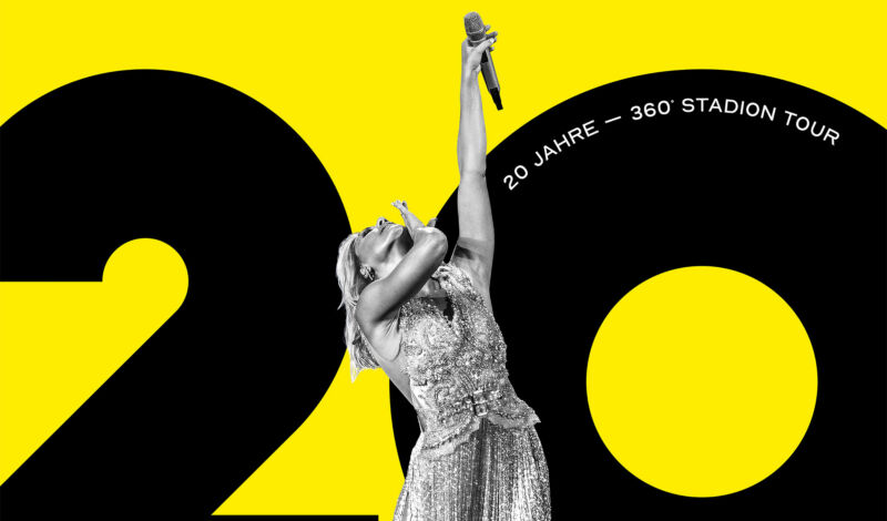 Plakat für die Stadiontour von Helene Fischer im Jahr 2026