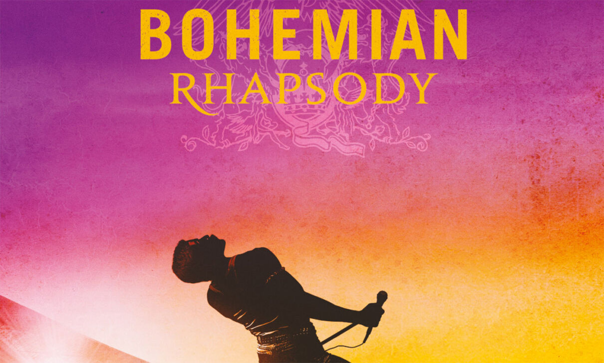 Filmplakat vn Bohemian Rhapsody, dem Film üner die Rockband Queen.