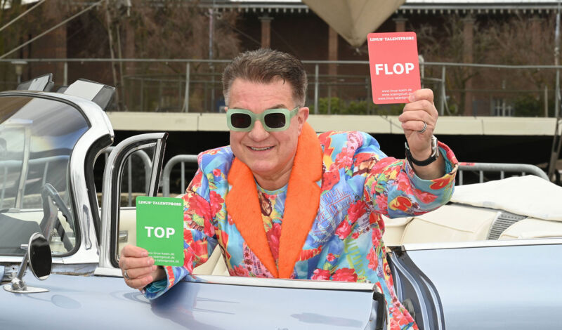 Moderator Linus bei einem Pressetermin für die Talentprobe im Tanzbrunnen