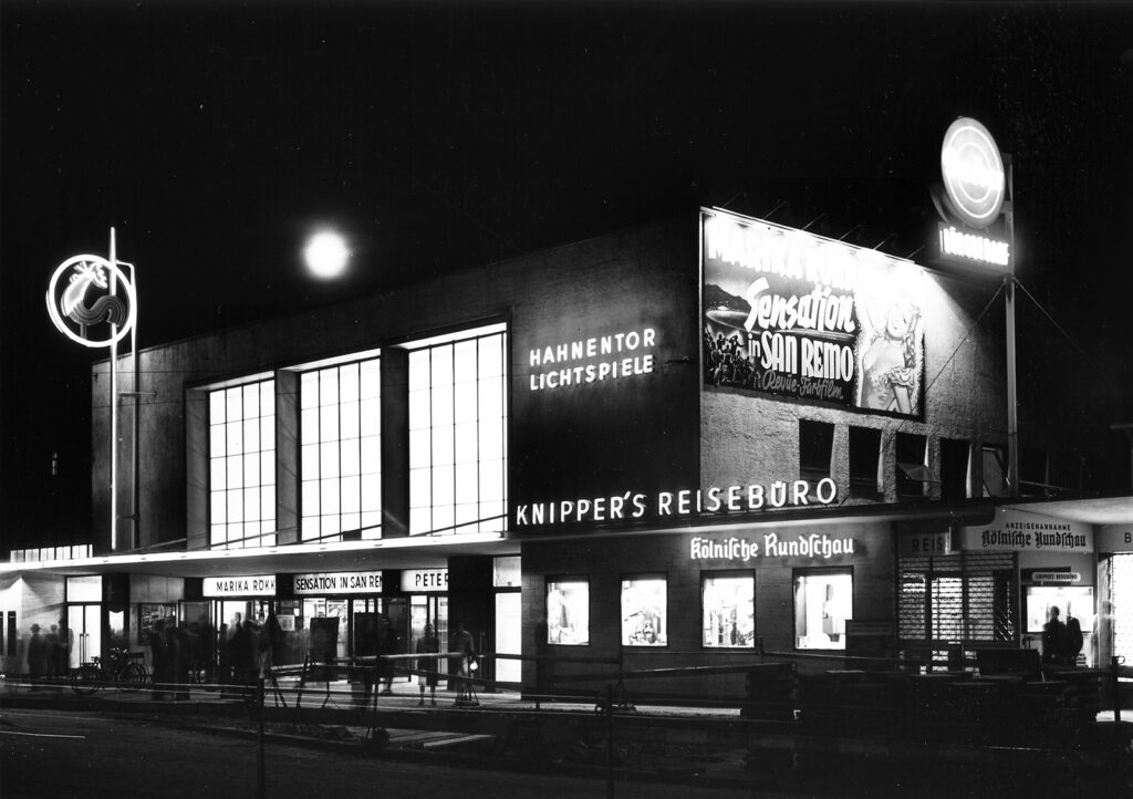 Foto der "Hanentor-Lichtspiele" im Jahr 1951