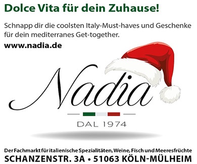 Anzeige für Nadia Feinkost in der Adventszeit.